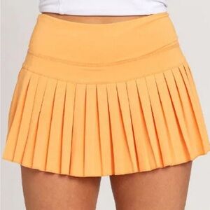 Gold Hinge Skirt in Orange